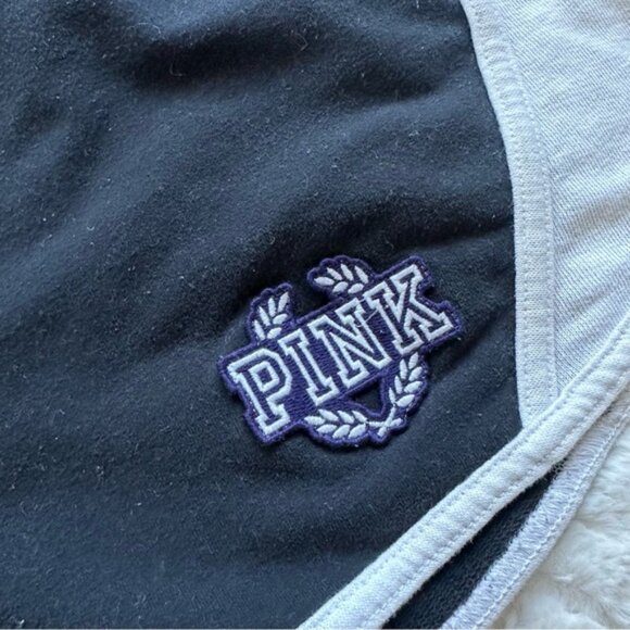 Victoria's Secret PINK | Black and White Varsity shorts | Size Medium - Picture 6 of 12